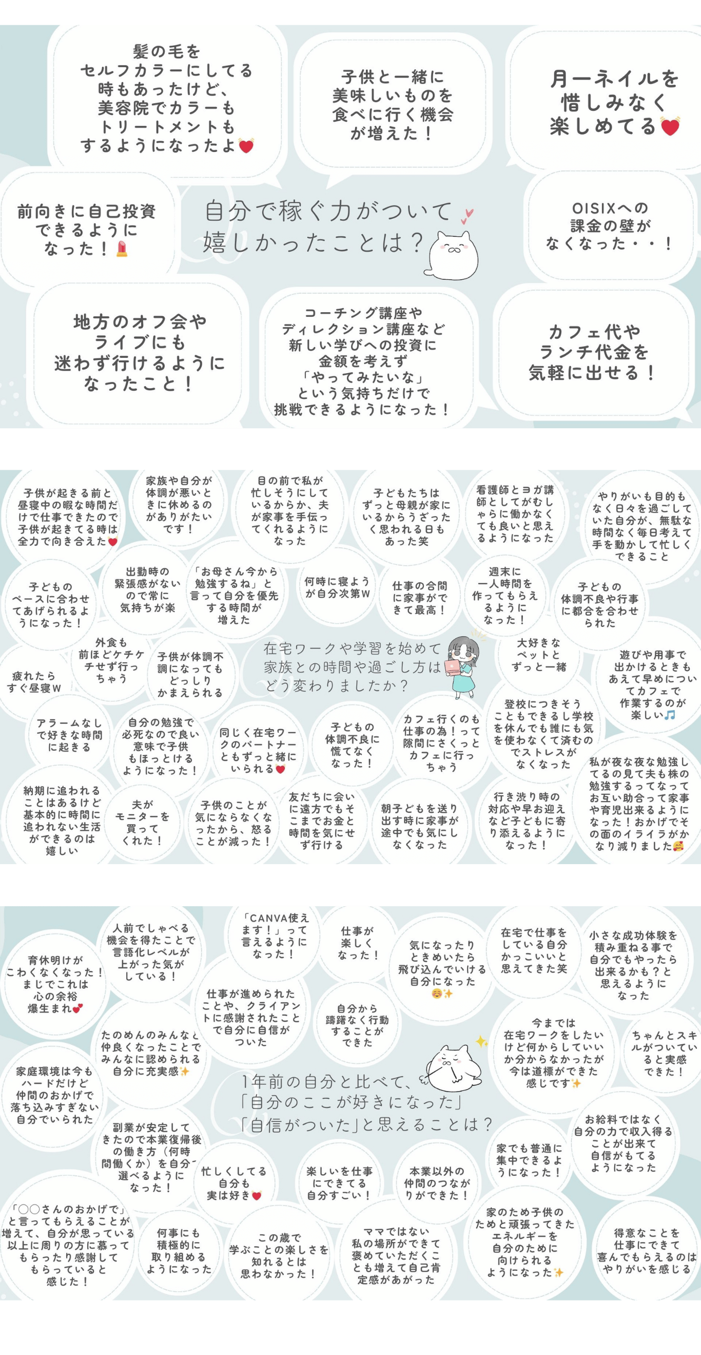 &tanosimuの受講生、勉強会に参加した女性たちの声